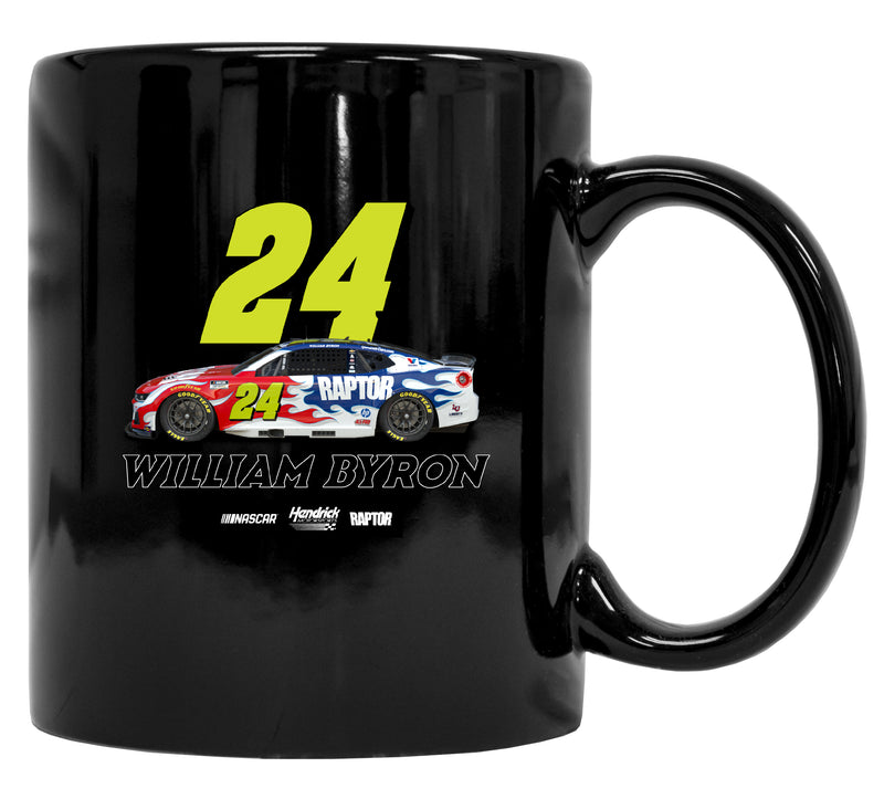 William Byron #24 Nascar Offic. Licensed 12 oz Ceramic Coffee Mug Black
