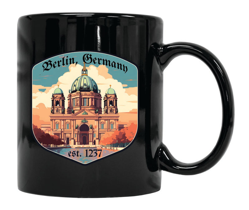 Berlin Germany Souvenir 12 oz Ceramic Coffee Mug Black