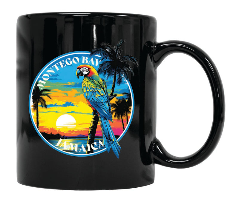 Montego Bay Jamaica Souvenir 12 oz Ceramic Coffee Mug Black