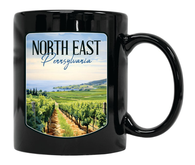 North East Pennsylvania Souvenir 12 oz Ceramic Coffee Mug Black