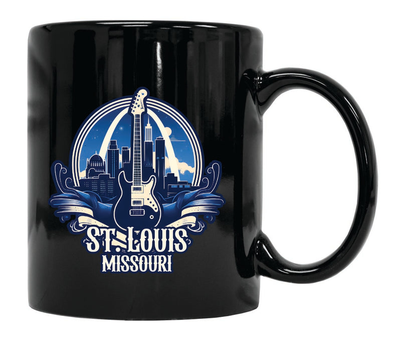 St. Louis Missouri Souvenir 12 oz Ceramic Coffee Mug Black