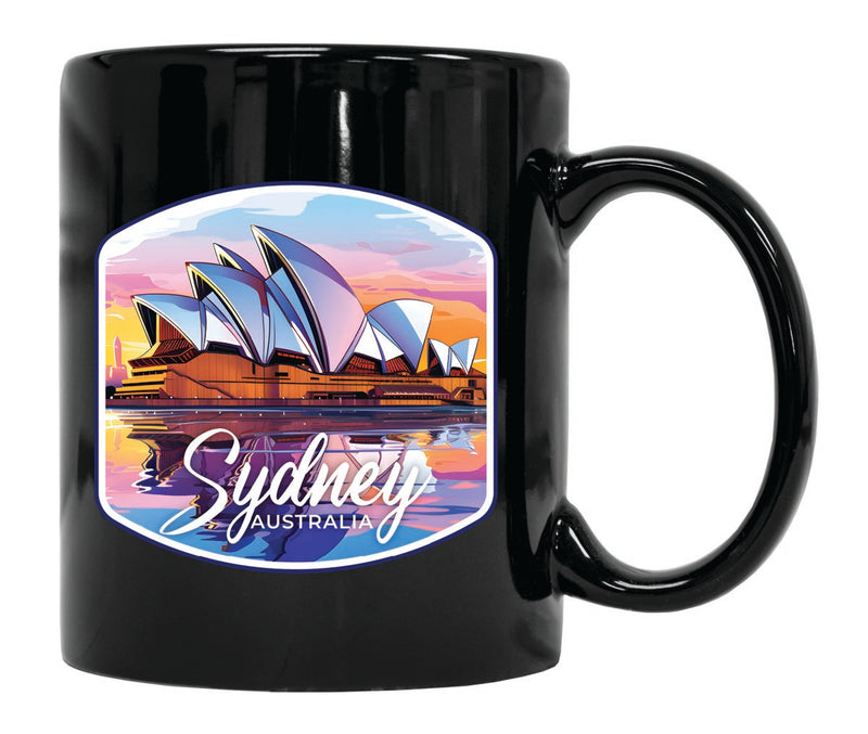 Sydney Australia Souvenir 12 oz Ceramic Coffee Mug Black