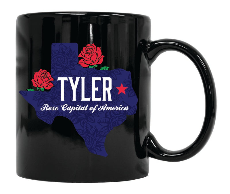 Tyler Texas Souvenir 12 oz Ceramic Coffee Mug Black