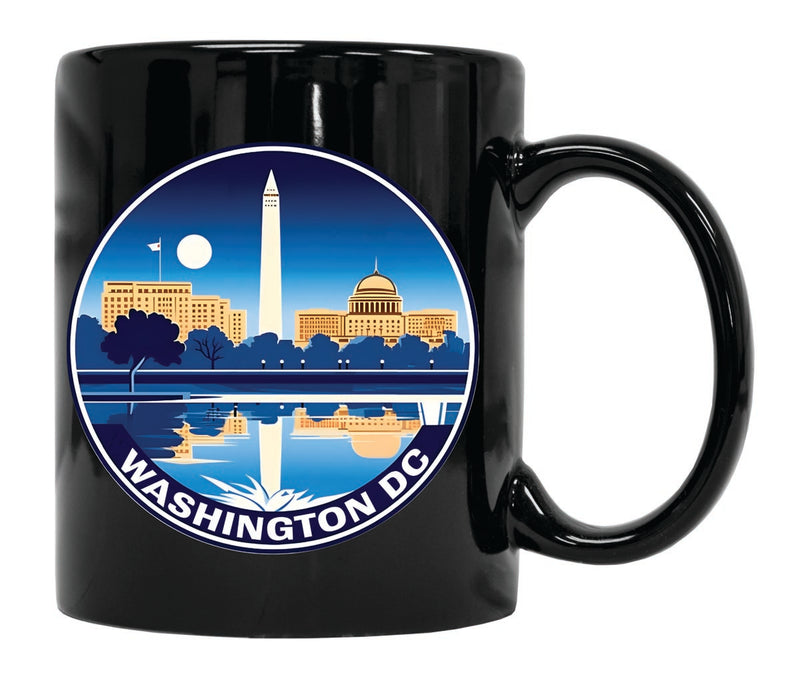 Washington DC Souvenir 12 oz Ceramic Coffee Mug Black