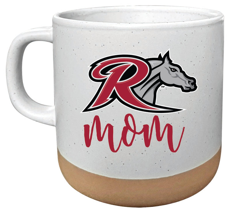 Rider University Broncs 14 oz Mug with Clay Bottom Mom Design Officially Licensed