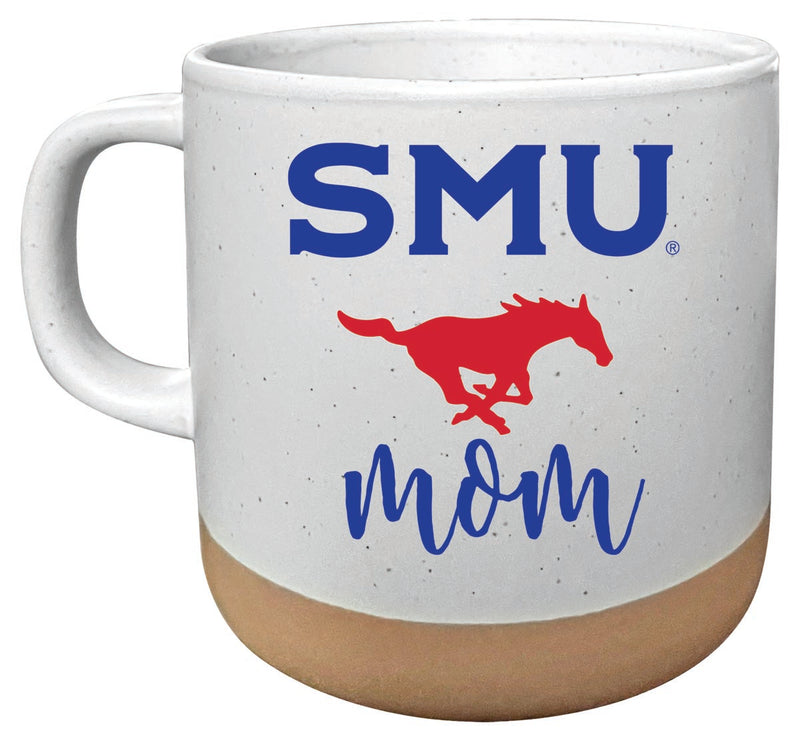 Southern Methodist University 14 oz Mug with Clay Bottom Mom Design Officially Licensed