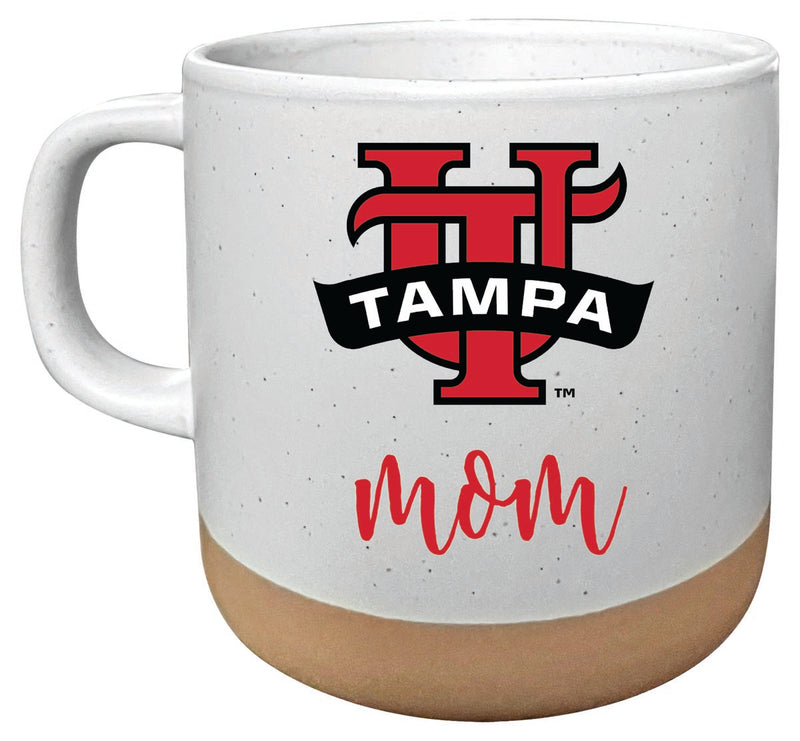 University of Tampa Spartans 14 oz Mug with Clay Bottom Mom Design Officially Licensed