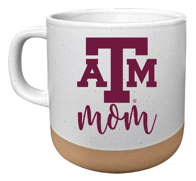 Texas A&M Aggies 14 oz Mug with Clay Bottom Mom Design Officially Licensed