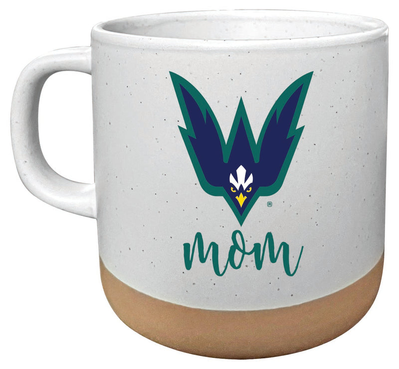 North Carolina Wilmington Seahawks 14 oz Mug with Clay Bottom Mom Design Officially Licensed