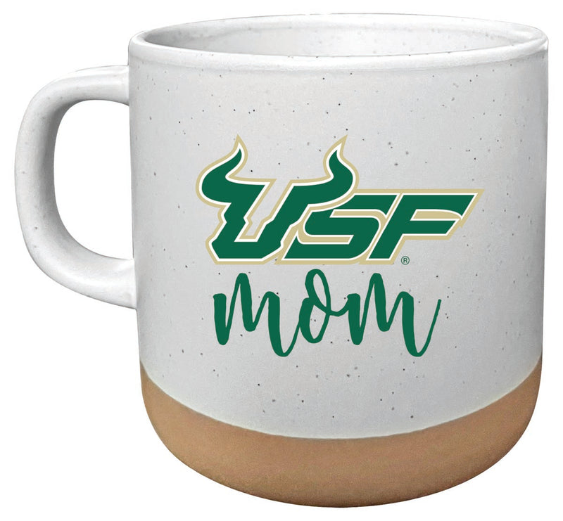South Florida Bulls 14 oz Mug with Clay Bottom Mom Design Officially Licensed