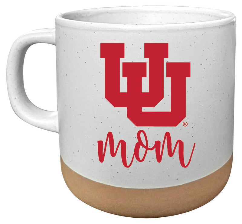 Utah Utes 14 oz Mug with Clay Bottom Mom Design Officially Licensed