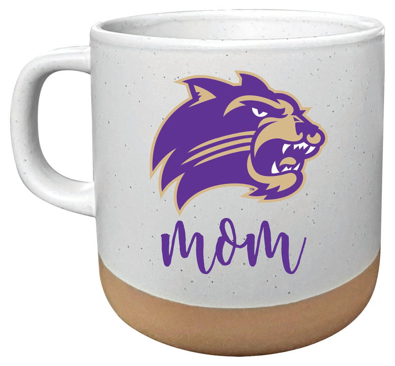Western Carolina University 14 oz Mug with Clay Bottom Mom Design Officially Licensed