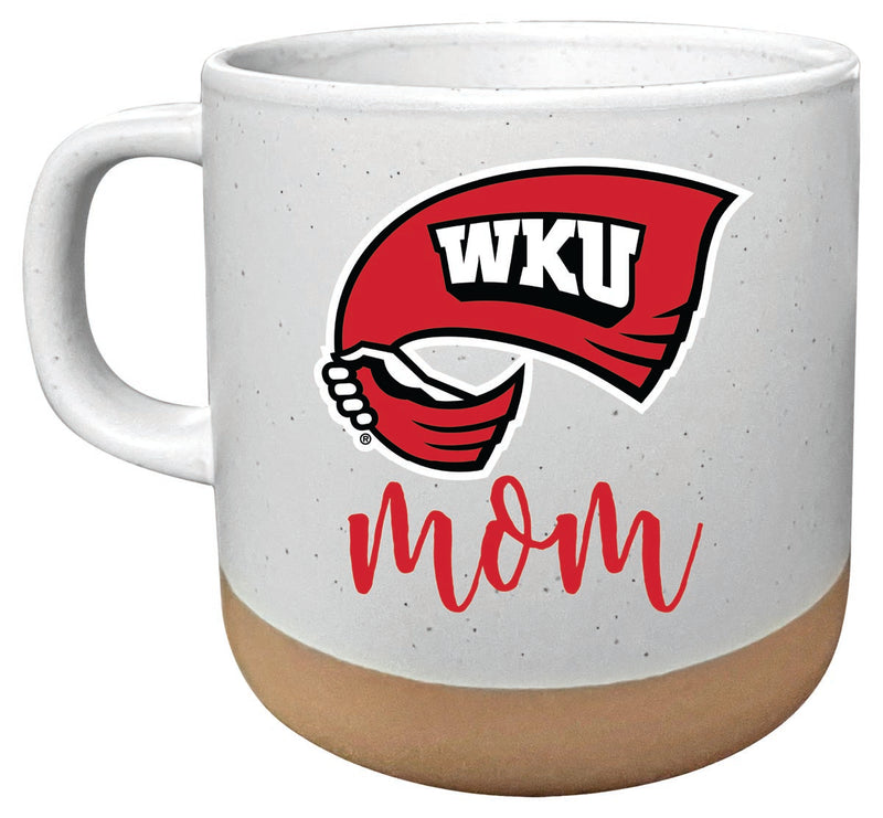 Western Kentucky Hilltoppers 14 oz Mug with Clay Bottom Mom Design Officially Licensed