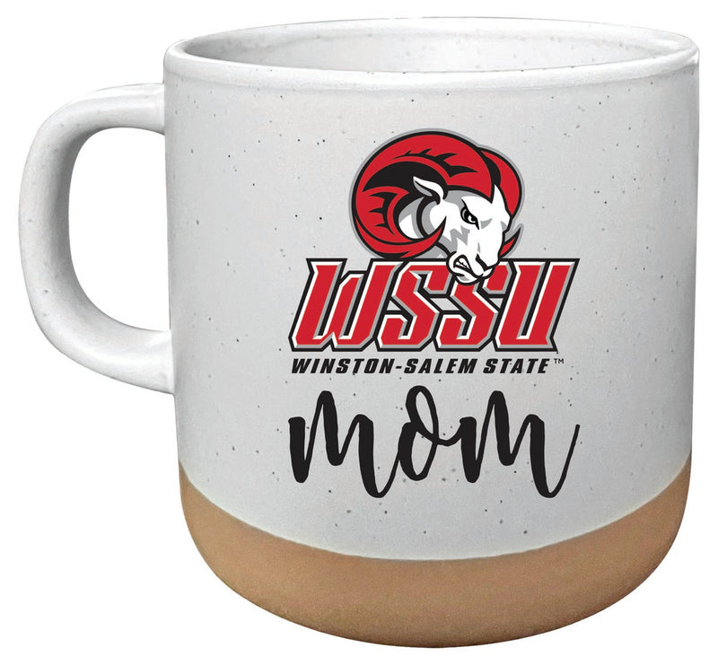 Winston-Salem State 14 oz Mug with Clay Bottom Mom Design Officially Licensed