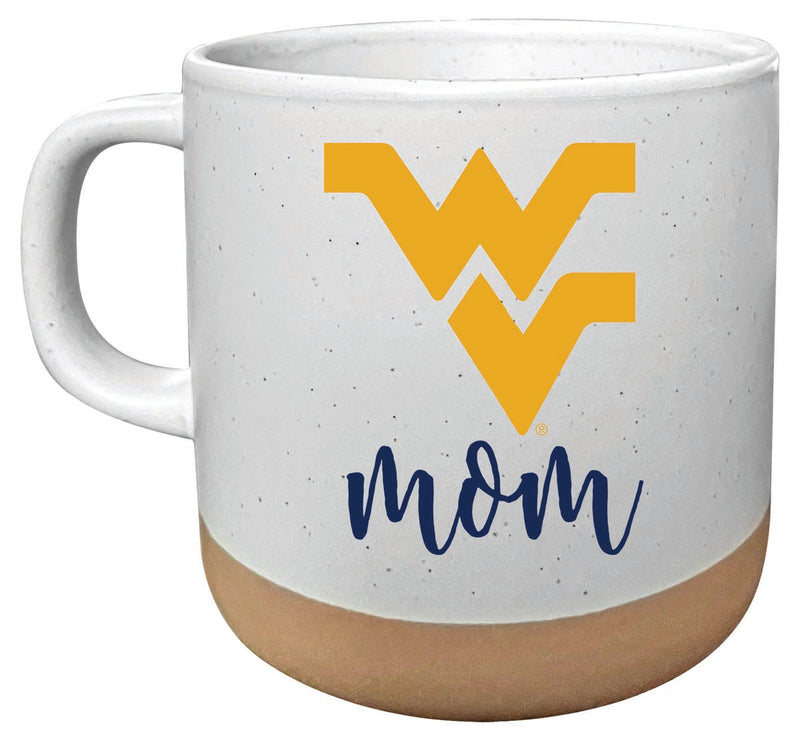 West Virginia Mountaineers 14 oz Mug with Clay Bottom Mom Design Officially Licensed