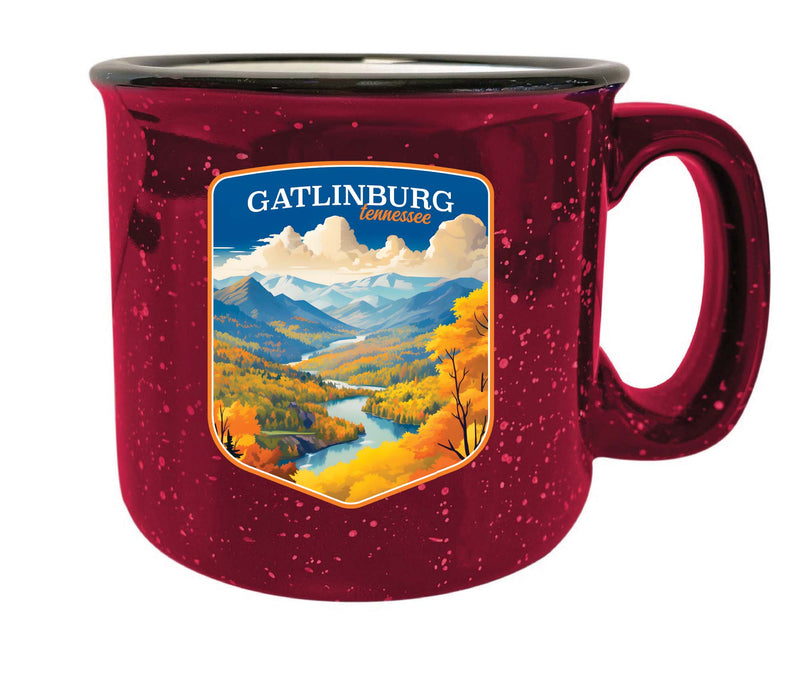 Gatlinburg Tennessee Design D Souvenir 16 oz Ceramic camping mug