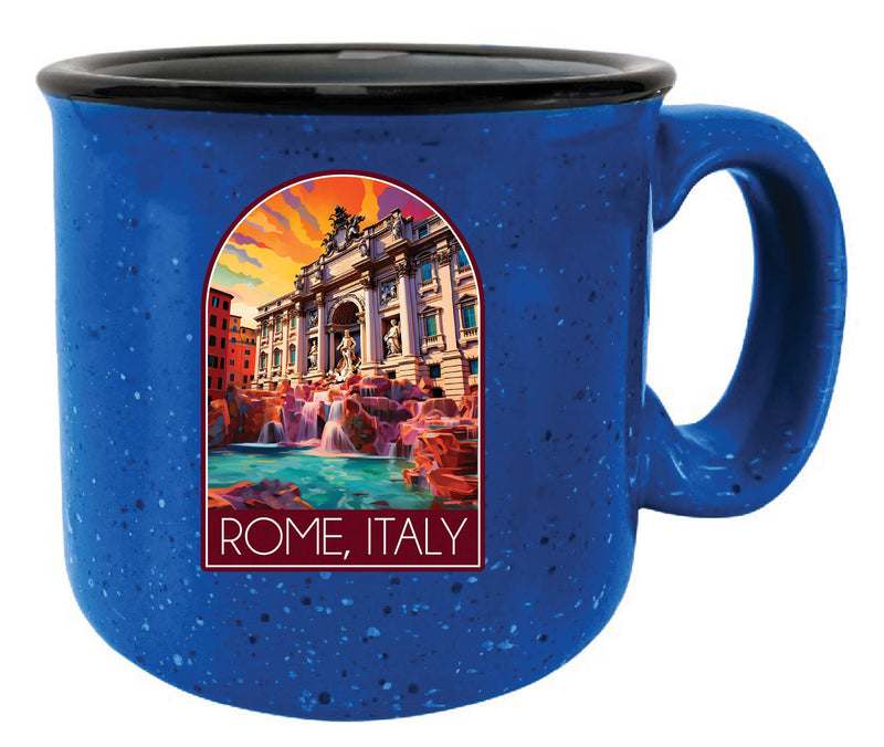 Rome Italy Design B Souvenir 16 oz Ceramic camping mug