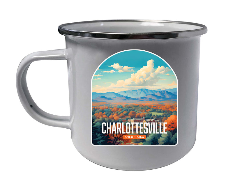 Charlottesville Virginia Design B Souvenir Tin Camper Coffee Mug White Single