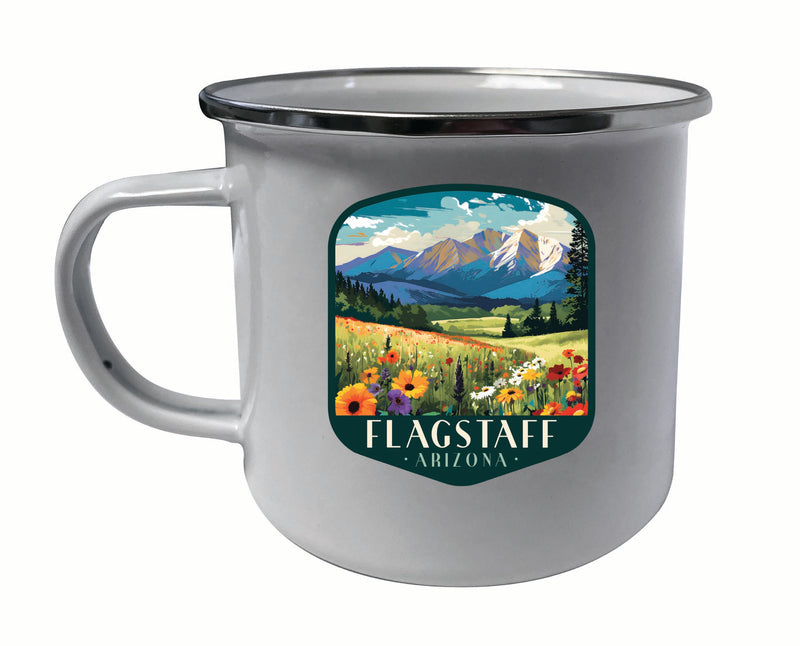 Flagstaff Arizona Design C Souvenir Tin Camper Coffee Mug White Single