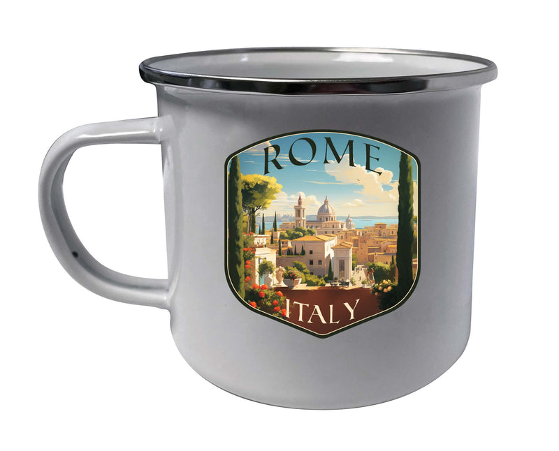 Rome Italy Design C Souvenir Tin Camper Coffee Mug White Single