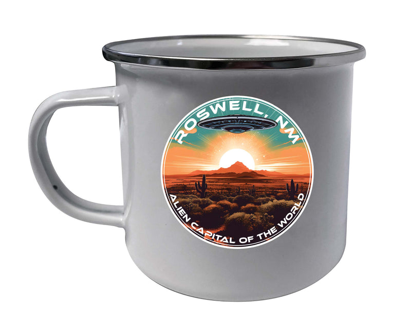 Roswell New Mexico Design A Souvenir Tin Camper Coffee Mug White Single