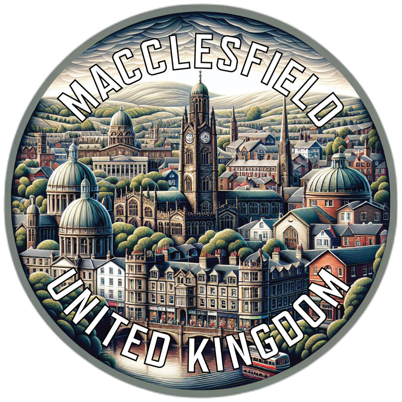 Macclesfield United Kingdom Souvenir Vinyl Decal Sticker 2-Inch