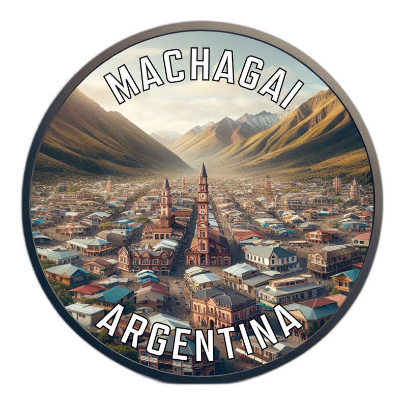 Machagai Argentina Souvenir Die Cut Flat Magnet 2-Inch