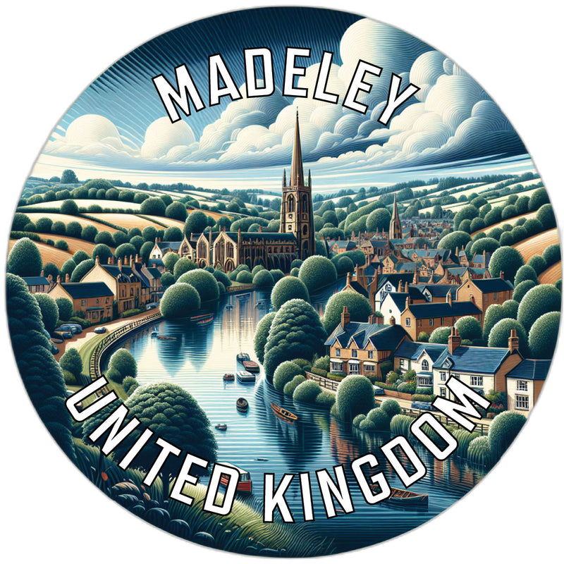 Madeley United Kingdom Souvenir Vinyl Decal Sticker 2-Inch