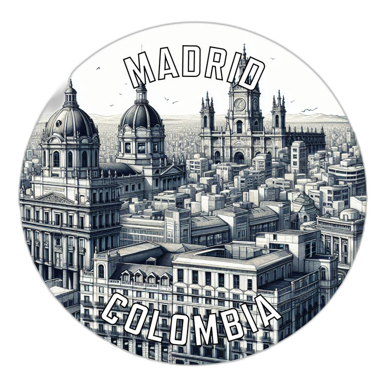 Madrid Colombia Souvenir Vinyl Decal Sticker 2-Inch