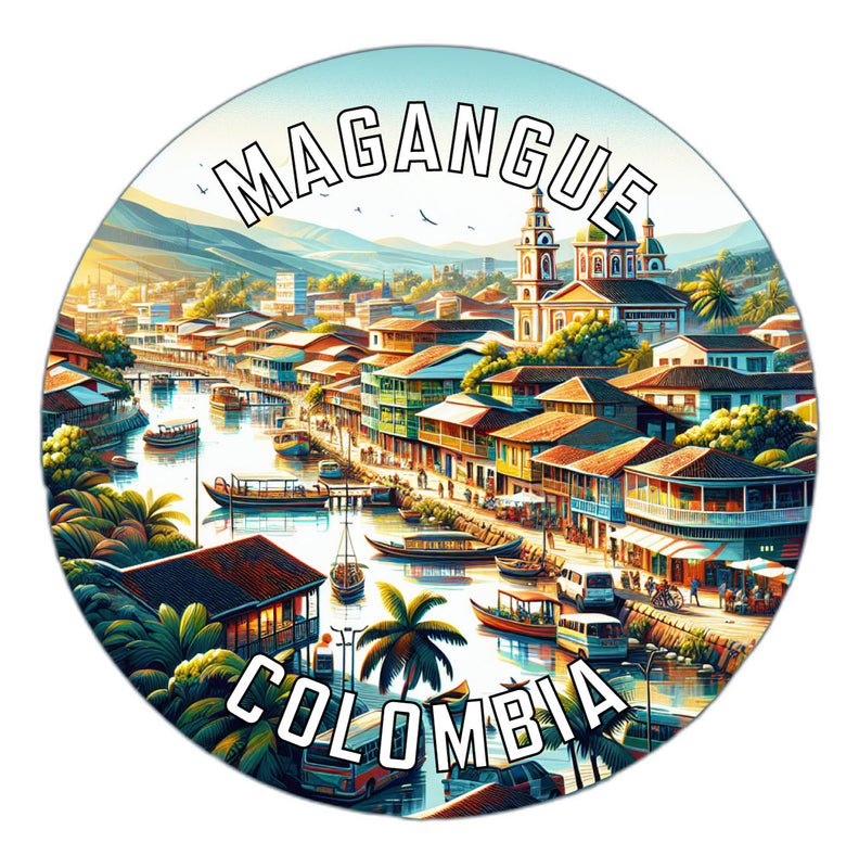 Magangue Colombia Souvenir Die Cut Flat Magnet 2-Inch