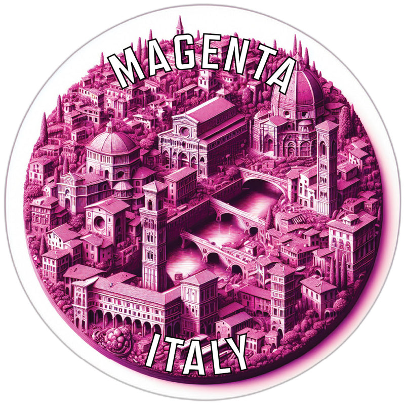 Magenta Italy Souvenir Vinyl Decal Sticker 2-Inch
