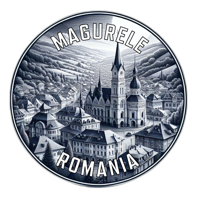 Magurele Romania Souvenir Die Cut Flat Magnet 6-Inch