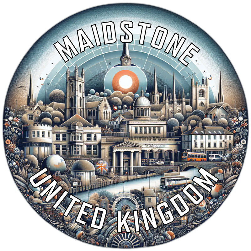Maidstone United Kingdom Souvenir Vinyl Decal Sticker 2-Inch