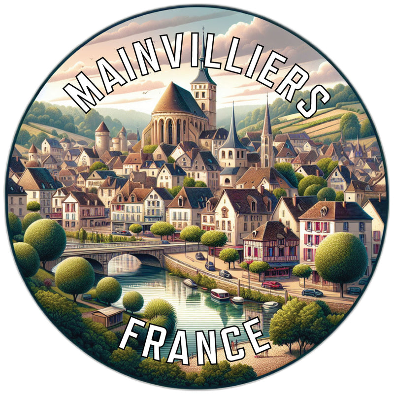Mainvilliers France Souvenir Vinyl Decal Sticker 3-Inch