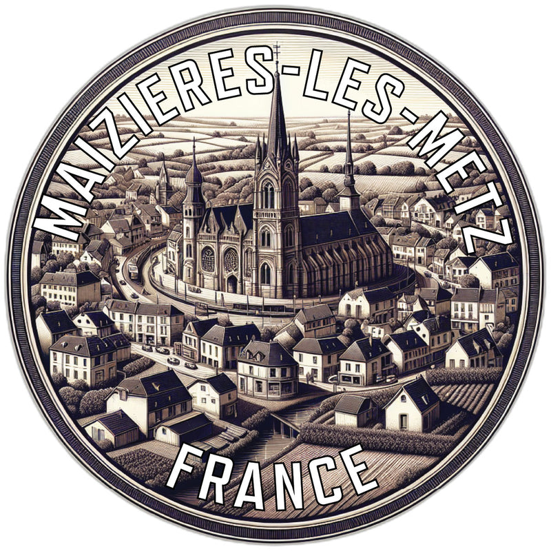 Maizieres les Metz France Souvenir Vinyl Decal Sticker 2-Inch