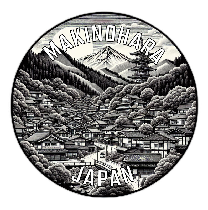Makinohara Japan Souvenir Die Cut Flat Magnet 6-Inch