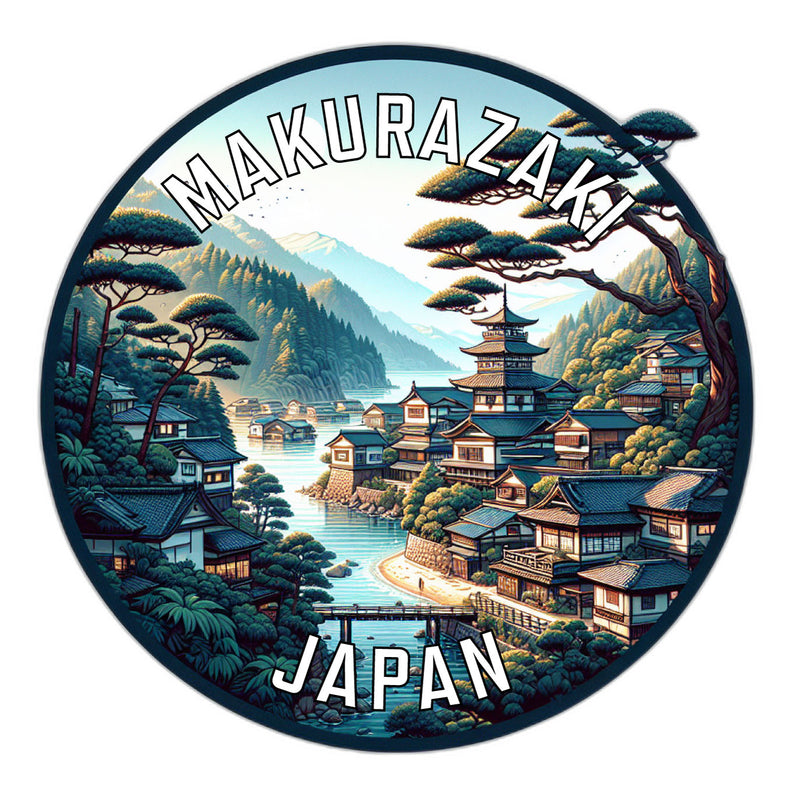 Makurazaki Japan Souvenir Die Cut Flat Magnet 2-Inch