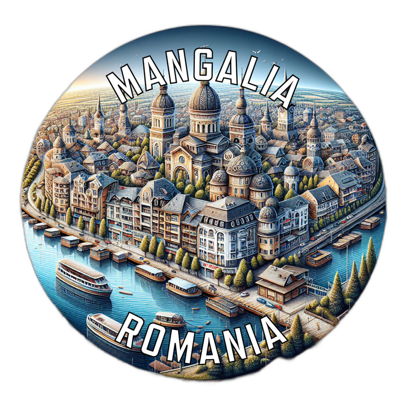 Mangalia Romania Souvenir Die Cut Flat Magnet 2-Inch