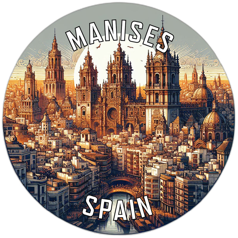 Manises Spain Souvenir Vinyl Decal Sticker 2-Inch