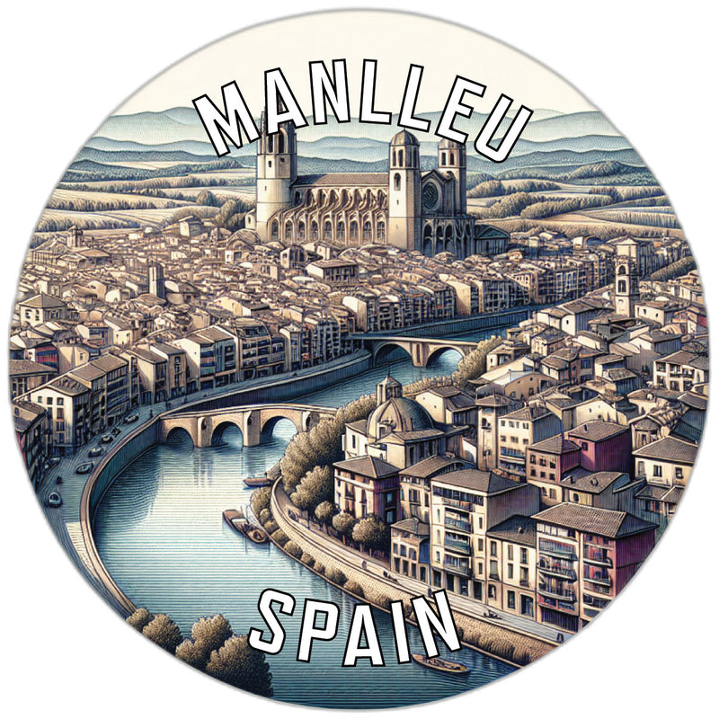 Manlleu Spain Souvenir Vinyl Decal Sticker 6-Inch