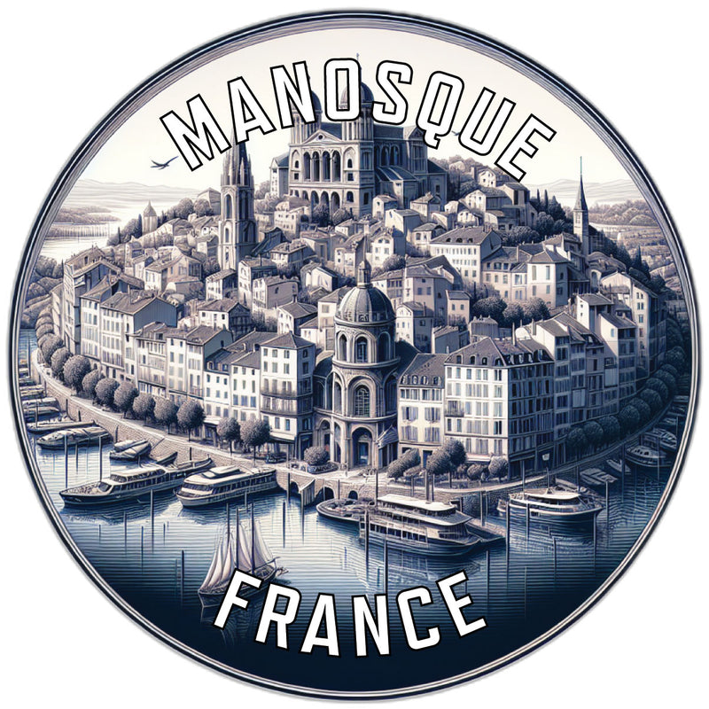 Manosque France Souvenir Vinyl Decal Sticker 2-Inch