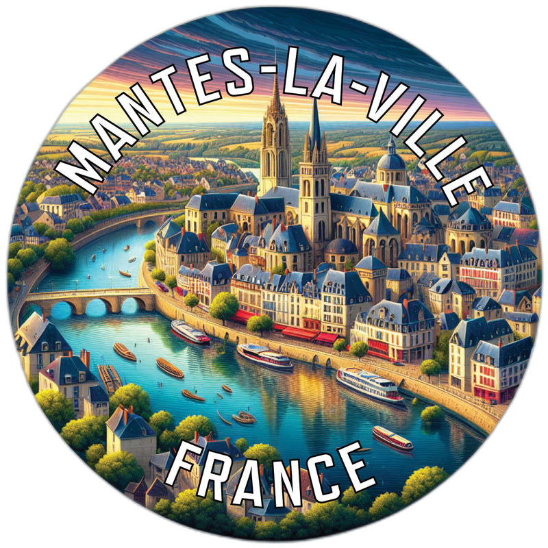 Mantes la Ville France Souvenir Vinyl Decal Sticker 6-Inch