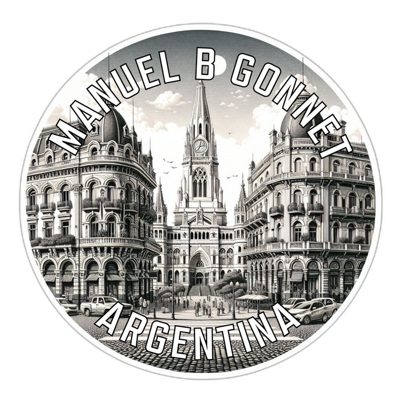 Manuel B Gonnet Argentina Souvenir Vinyl Decal Sticker 2-Inch