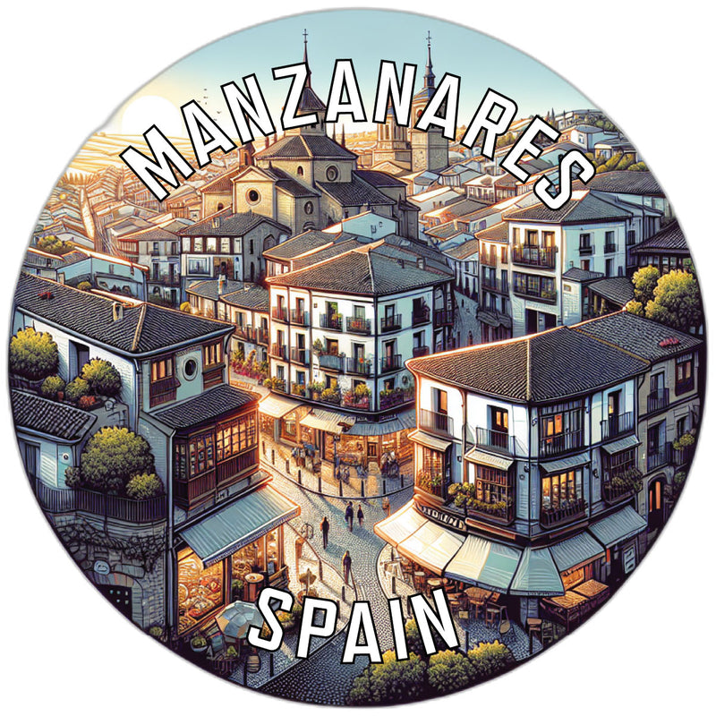 Manzanares Spain Souvenir Vinyl Decal Sticker 2-Inch