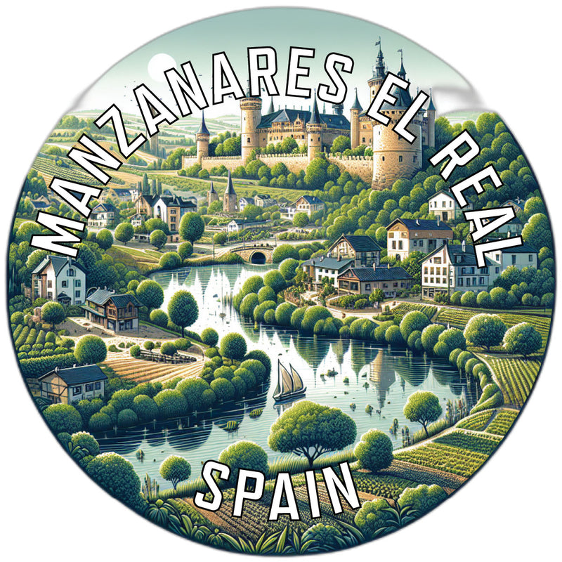 Manzanares el Real Spain Souvenir Vinyl Decal Sticker 3-Inch