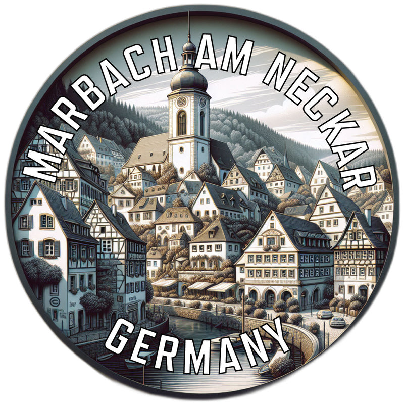 Marbach am Neckar Germany Souvenir Vinyl Decal Sticker 2-Inch