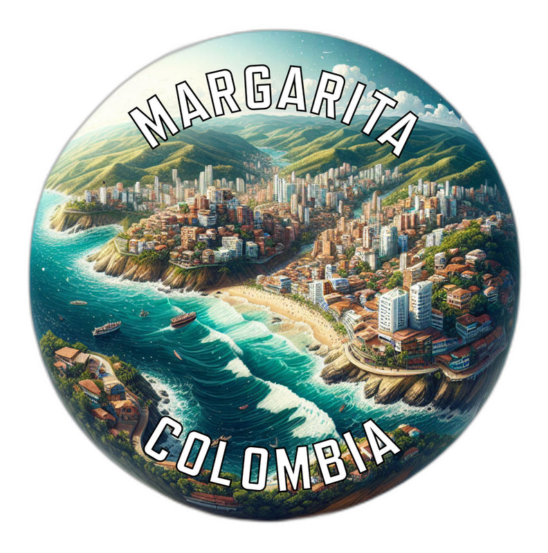 Margarita Colombia Souvenir Vinyl Decal Sticker 2-Inch