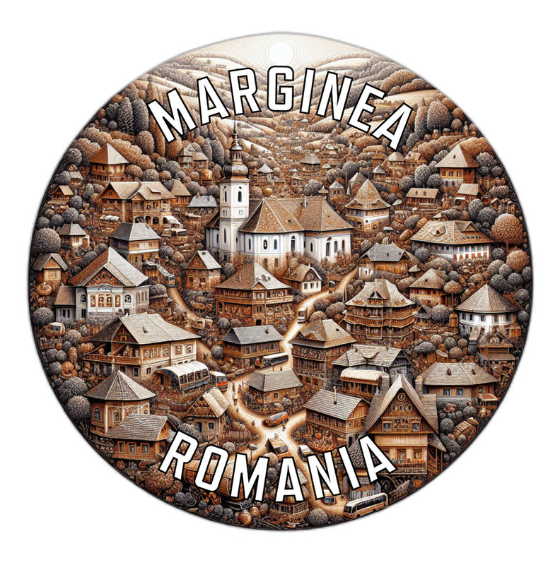 Marginea Romania Souvenir Vinyl Decal Sticker 6-Inch