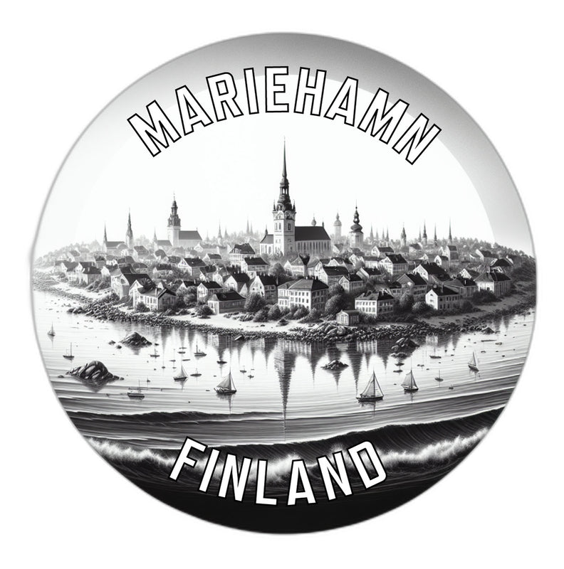 Mariehamn Finland Souvenir Die Cut Flat Magnet 3-Inch