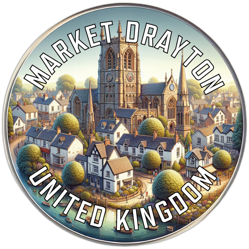 Market Drayton United Kingdom Souvenir Vinyl Decal Sticker 2-Inch